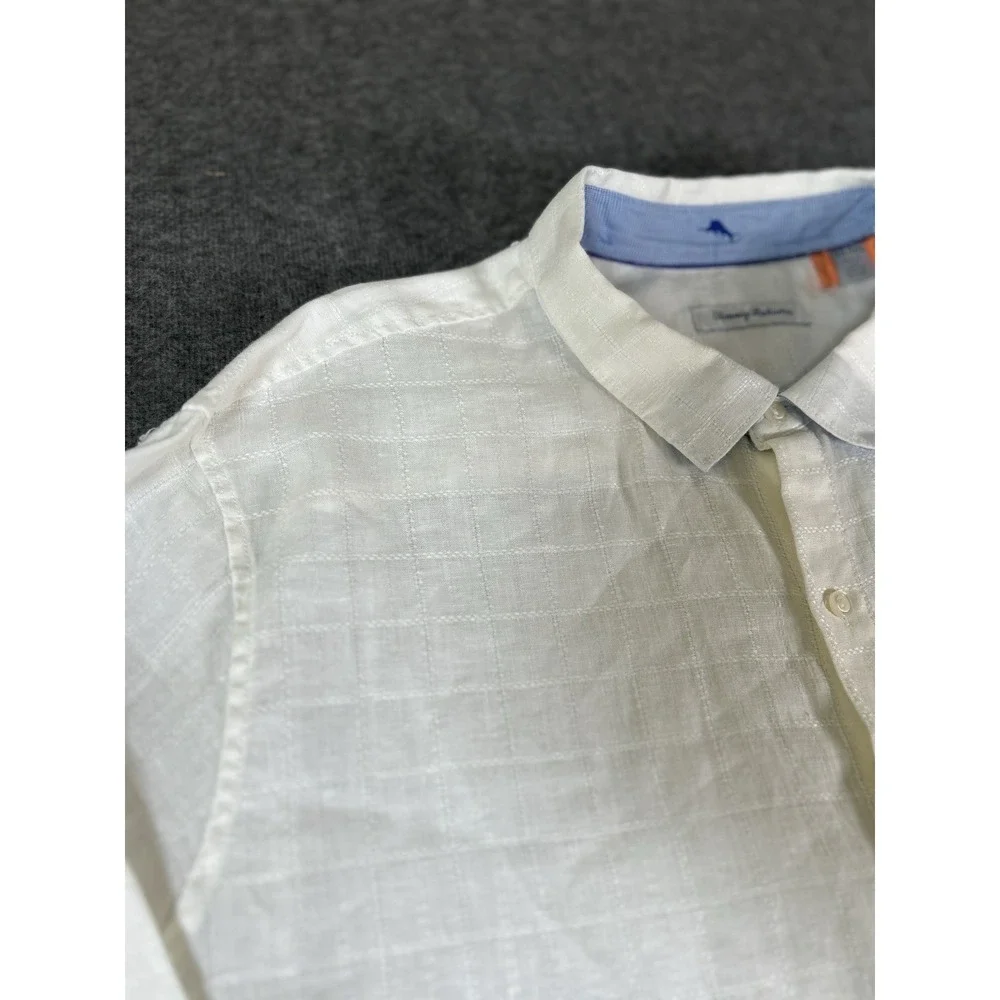 Tommy Bahama Ebroidered‎ Linen 3xl Long Live Island Life